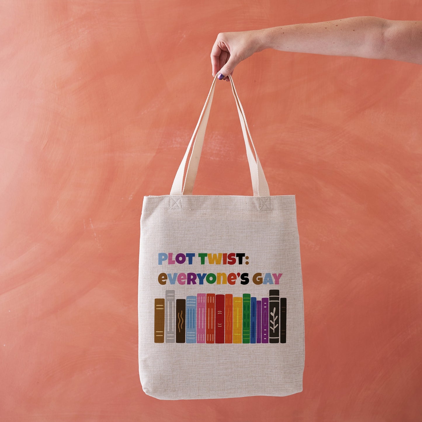 Pack of 4 - Plot Twist: Everyone’s Gay – Queer Pride Tote for Readers