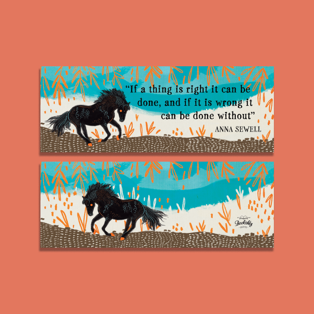 Pack of 10 Black Beauty "If a Thing is Right“ Bookmark
