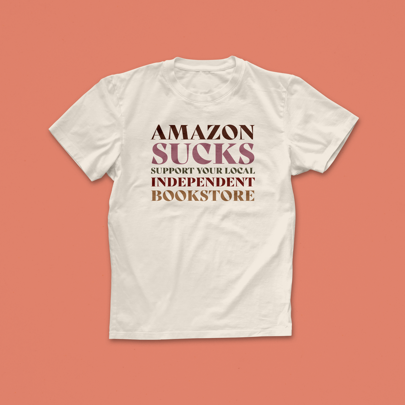 Pack of 12 - Amazon Sucks Bookstore T-Shirt