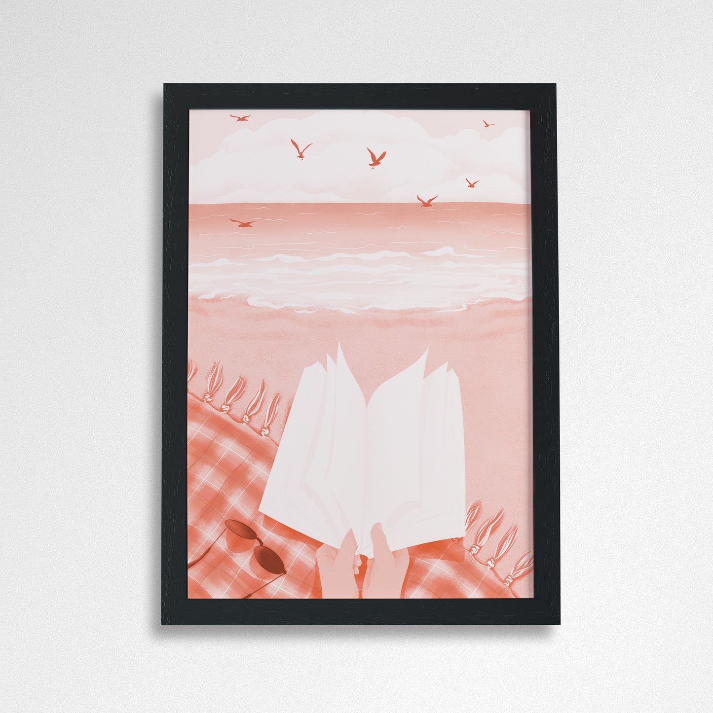 Pack of 2 - Reading by the Seaside - Bookish POV Art Print