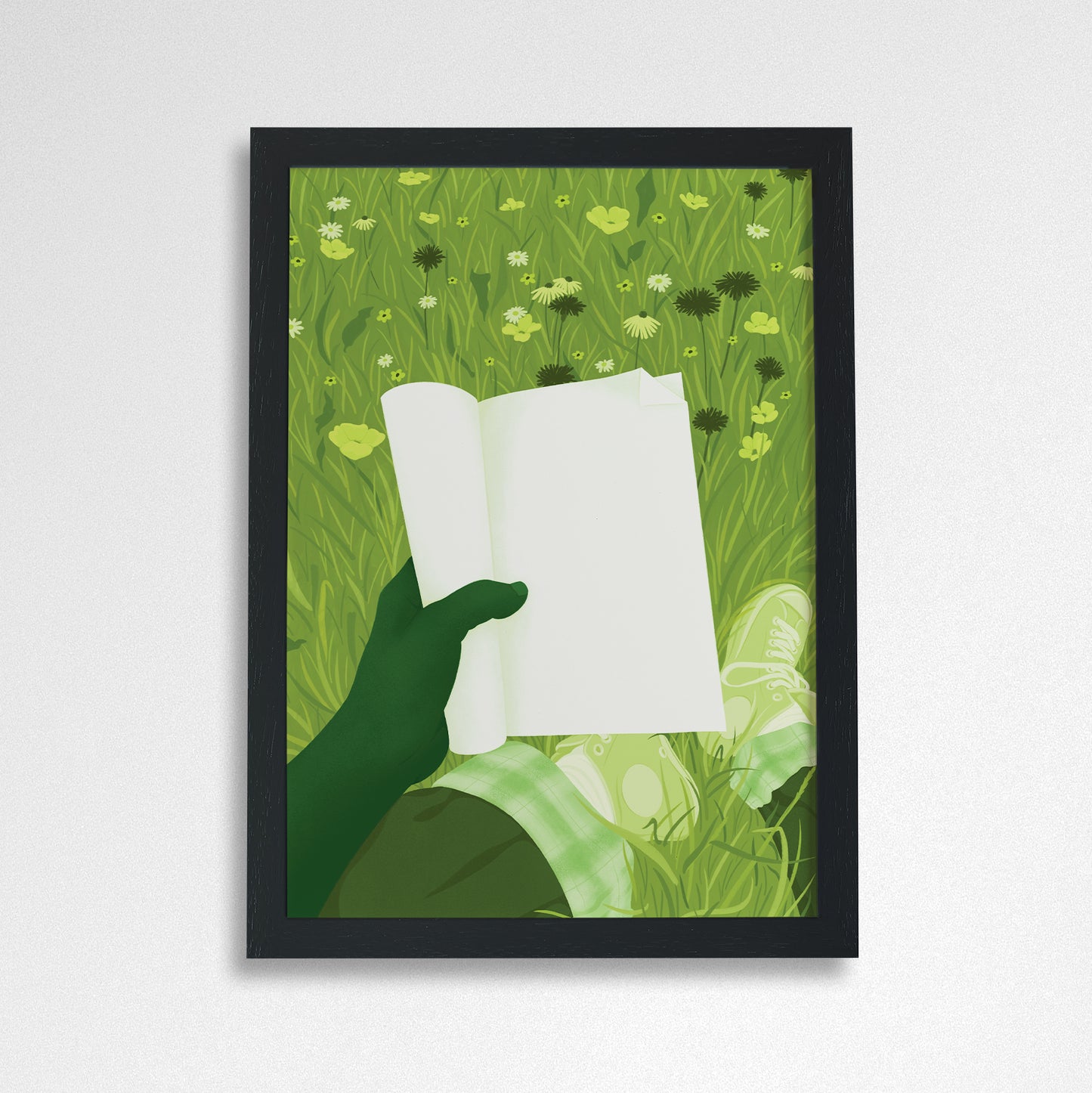 Pack of 2 - Reading in the Garden - Bookish POV A4 Art Print