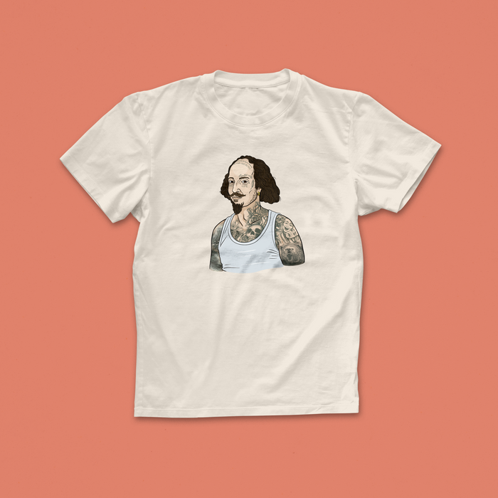 Pack of 12 - Tattooed Author - William Shakespeare T-shirt
