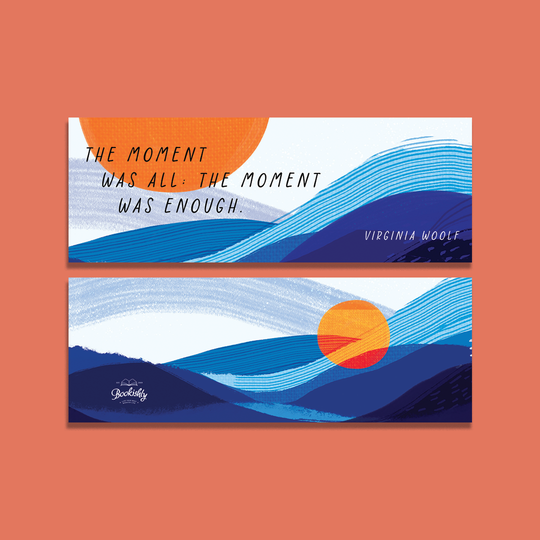 Pack of 10 The Waves by Virginia Woolf "The Moment“ Bookmark