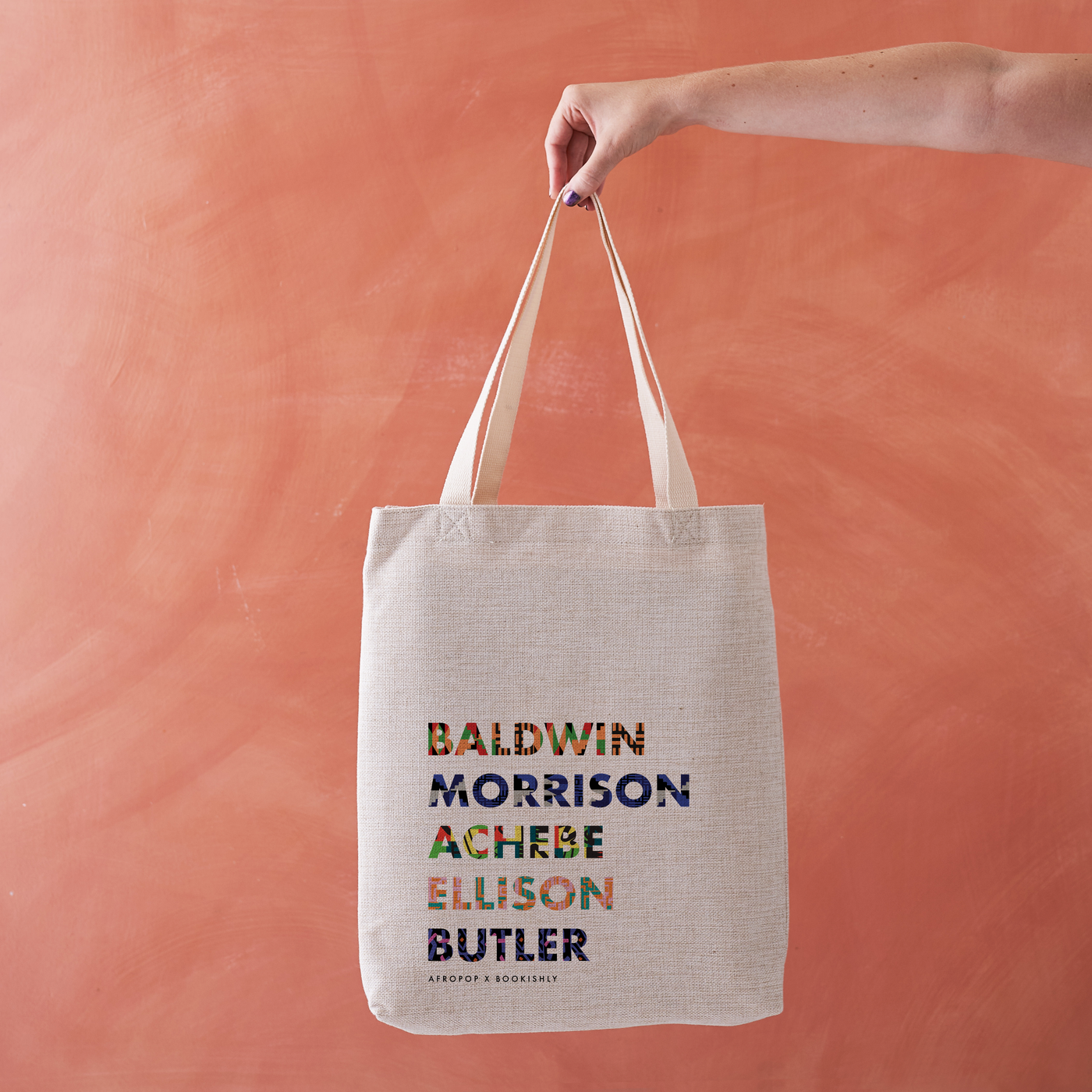 Pack of 4 - List of Black Authors Tote Bag - Afropop x Bookishly