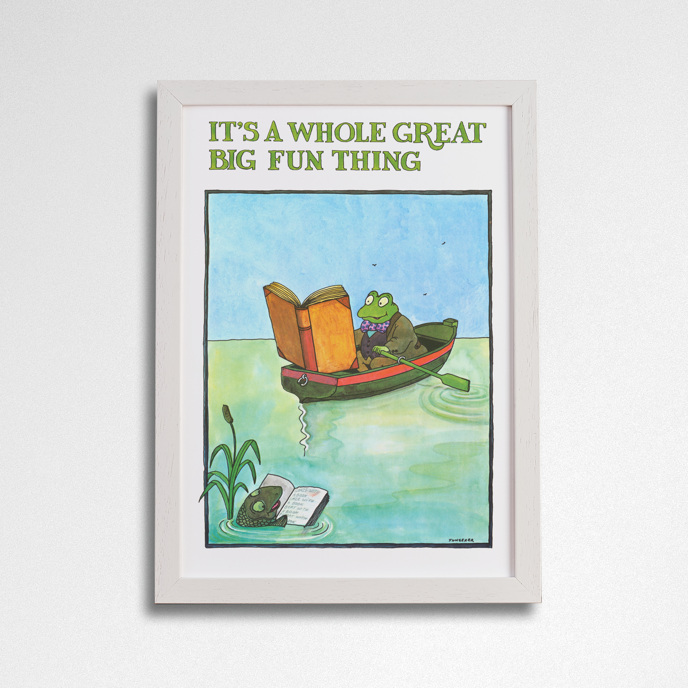 Pack of 2 - BIG FUN THING - Vintage Book Print