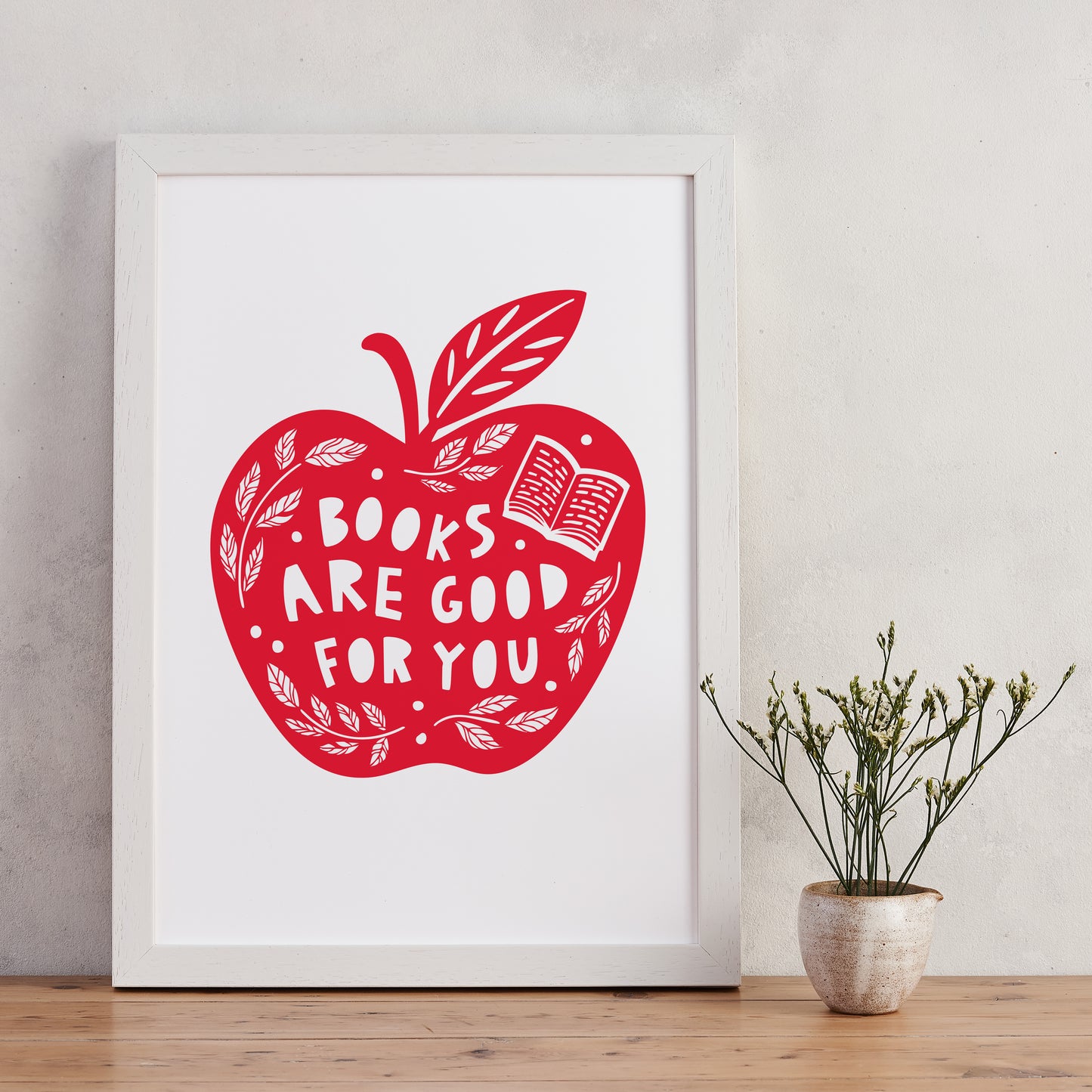 Pack of 2 - Books are good for you - Literary Activist A4 Print