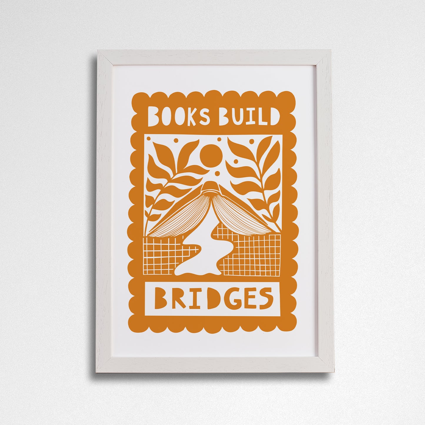 Pack of 2 - Book Build Bridges - Literary Activist A4 Print