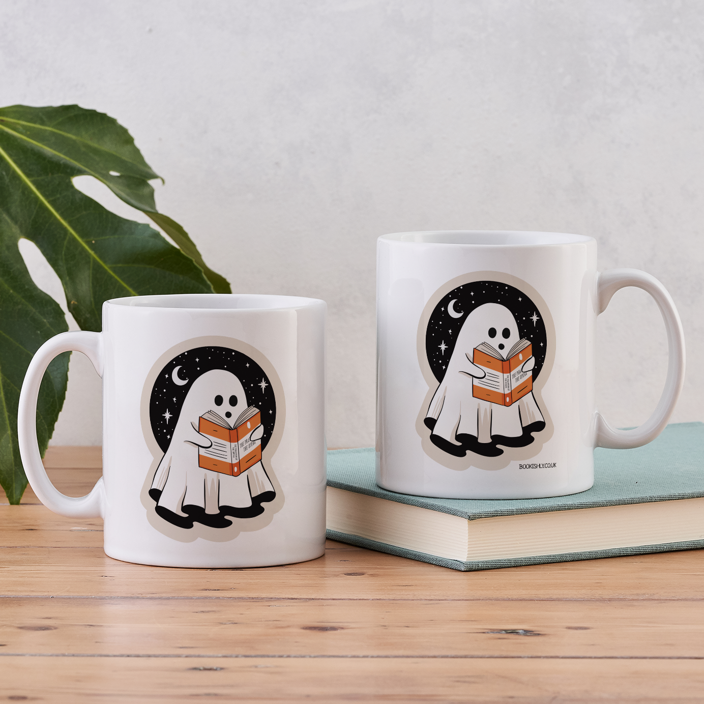 Pack of 6 - Ghost Reading Mug | Bookish Halloween Gift