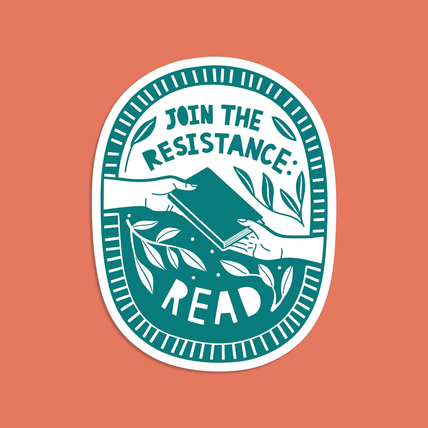 Pack of 10 - Activist Sticker - Join the Resistance. Read.