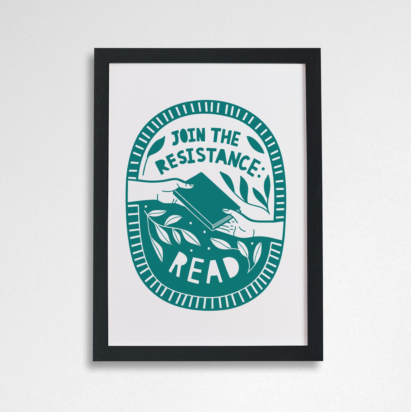 Pack of 2 - Join the Resistance. Read. - Literary Activist A4 Print