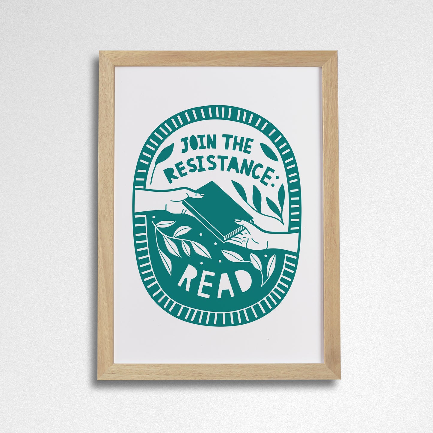 Pack of 2 - Join the Resistance. Read. - Literary Activist A4 Print
