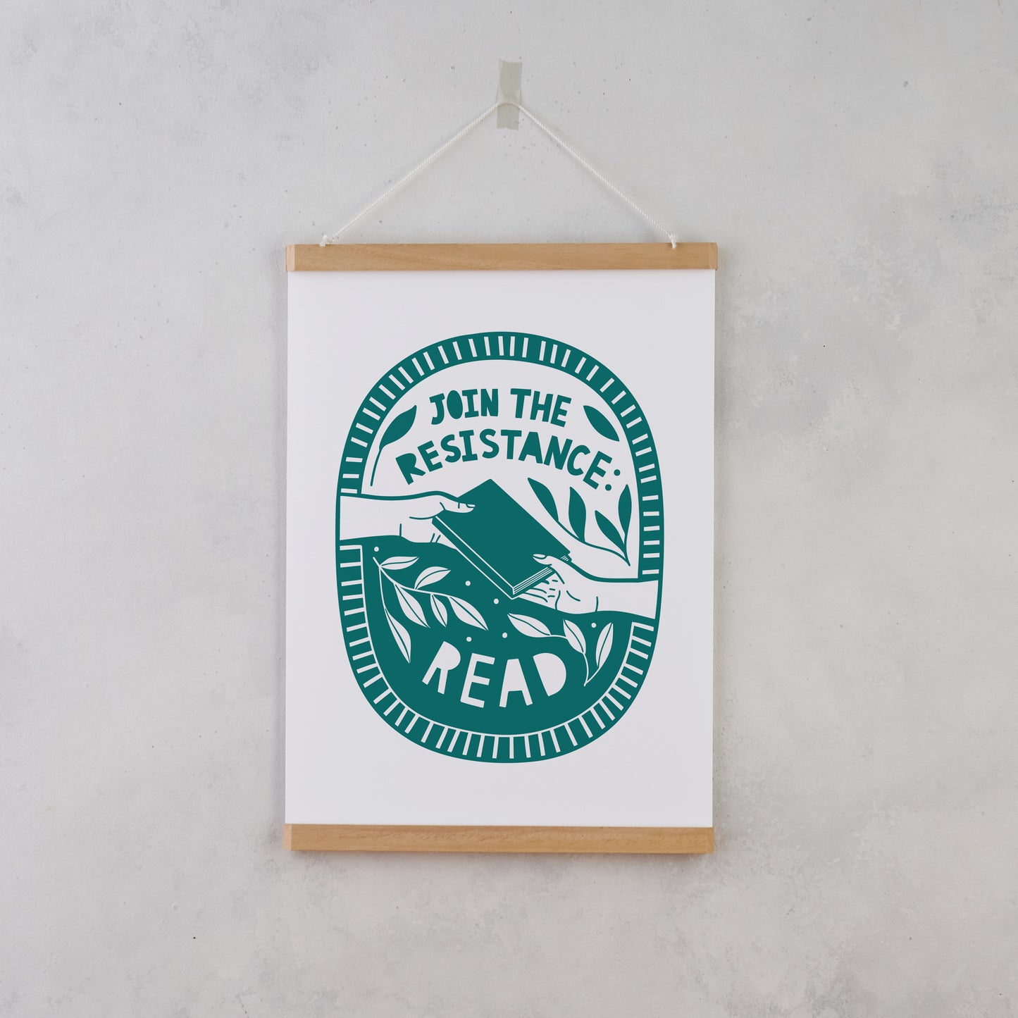 Pack of 2 - Join the Resistance. Read. - Literary Activist A4 Print
