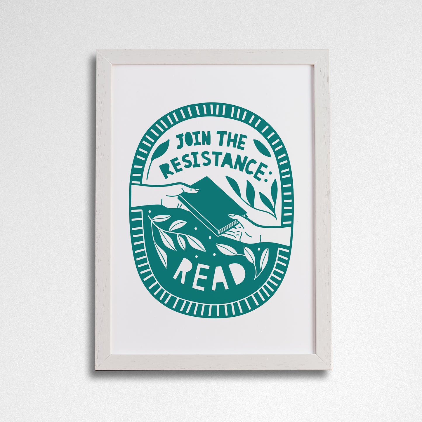 Pack of 2 - Join the Resistance. Read. - Literary Activist A4 Print