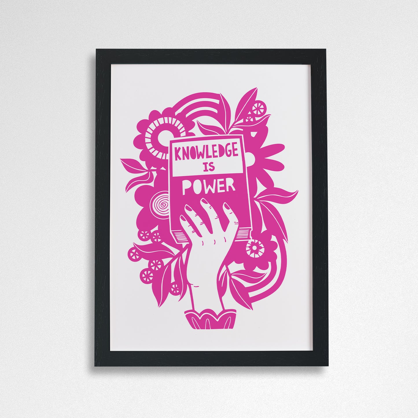 Pack of 2 - Knowledge is Power - Literary Activist A4 Print
