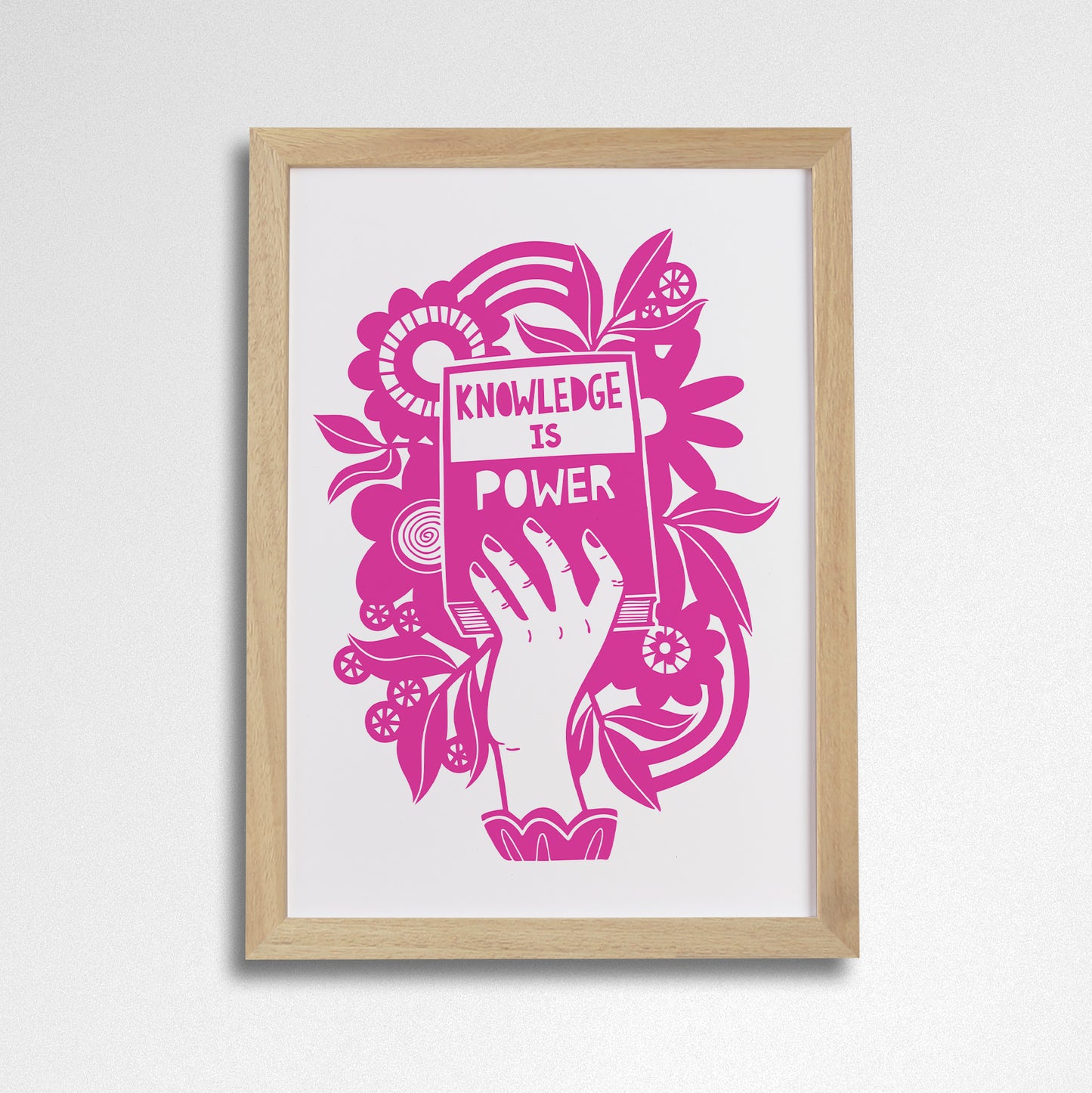 Pack of 2 - Knowledge is Power - Literary Activist A4 Print