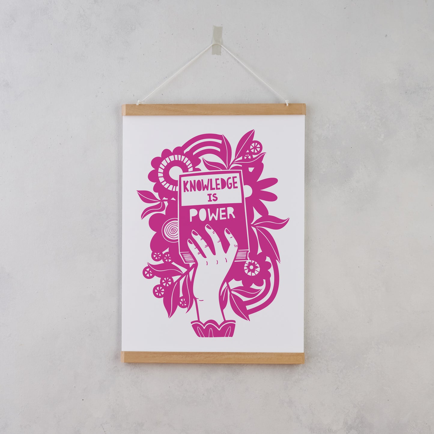 Pack of 2 - Knowledge is Power - Literary Activist A4 Print