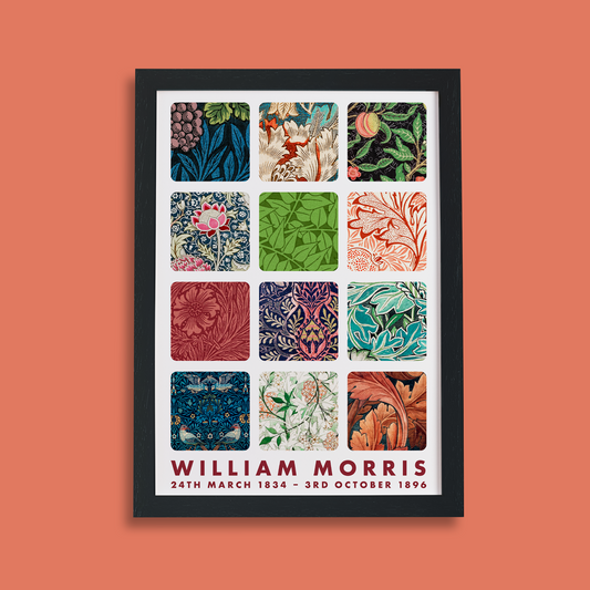 Pack of 2 - William Morris Design -  A4 Print