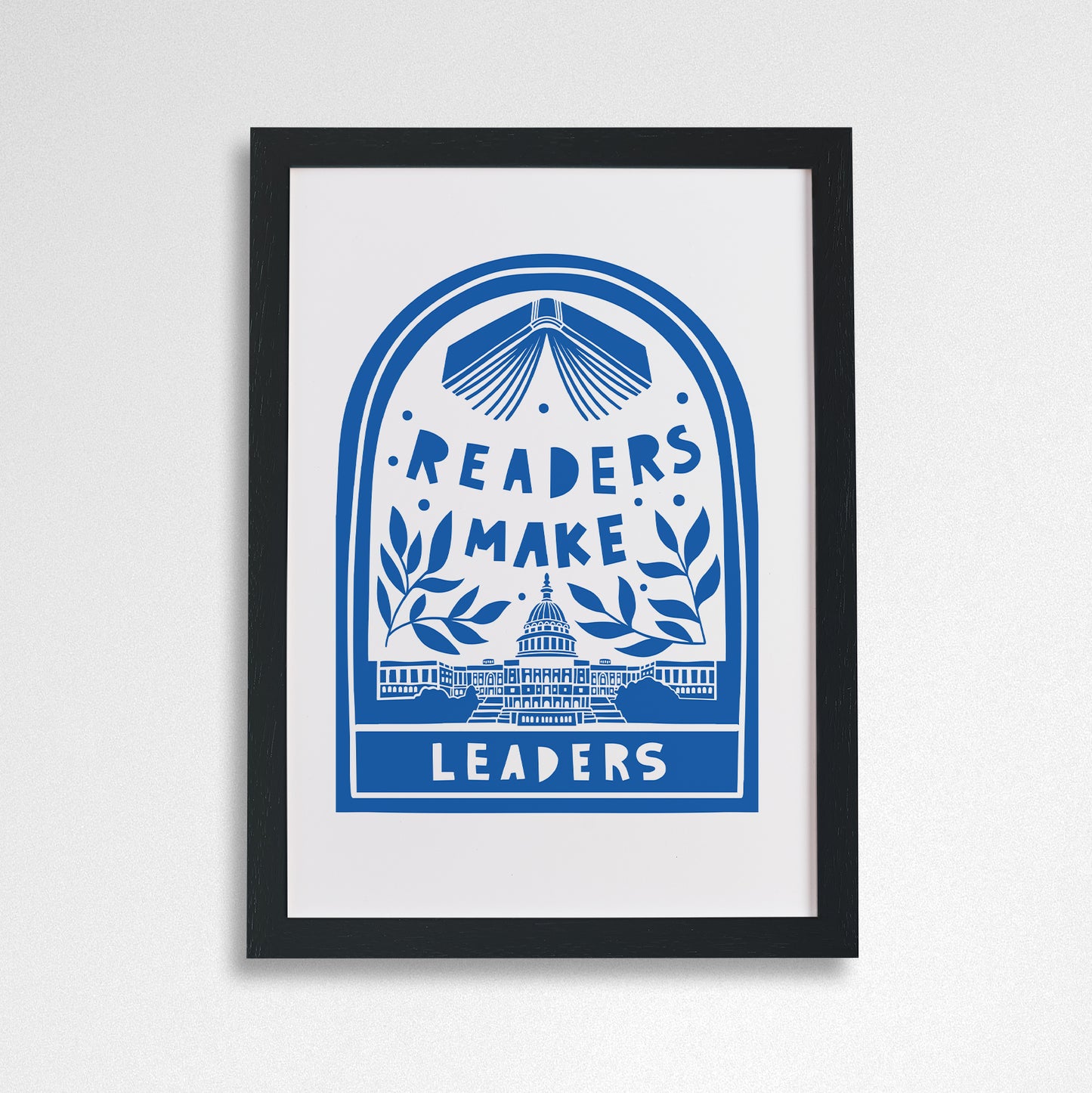 Pack of 2 - Readers Make Leaders - Literary Activist A4 Print