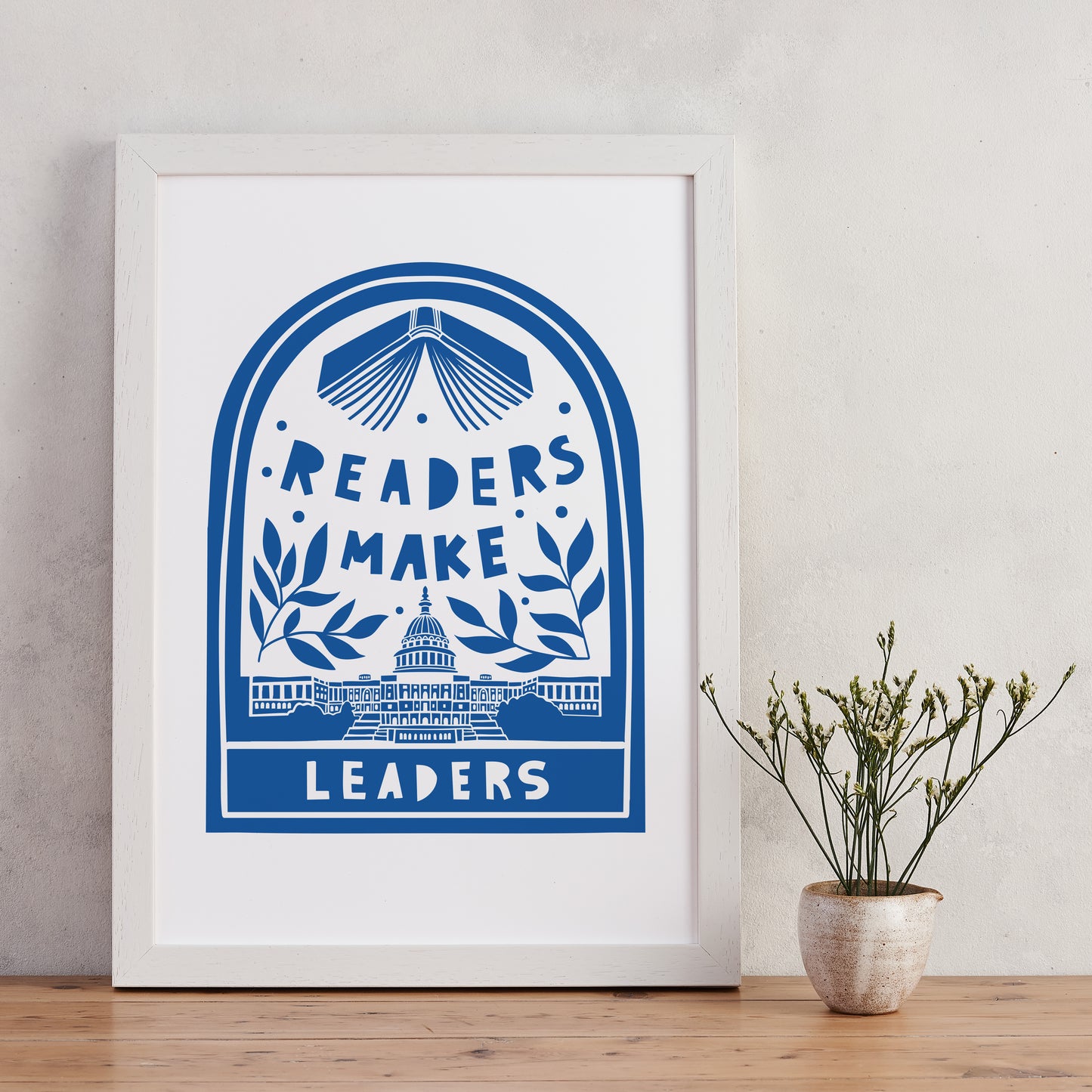 Pack of 2 - Readers Make Leaders - Literary Activist A4 Print