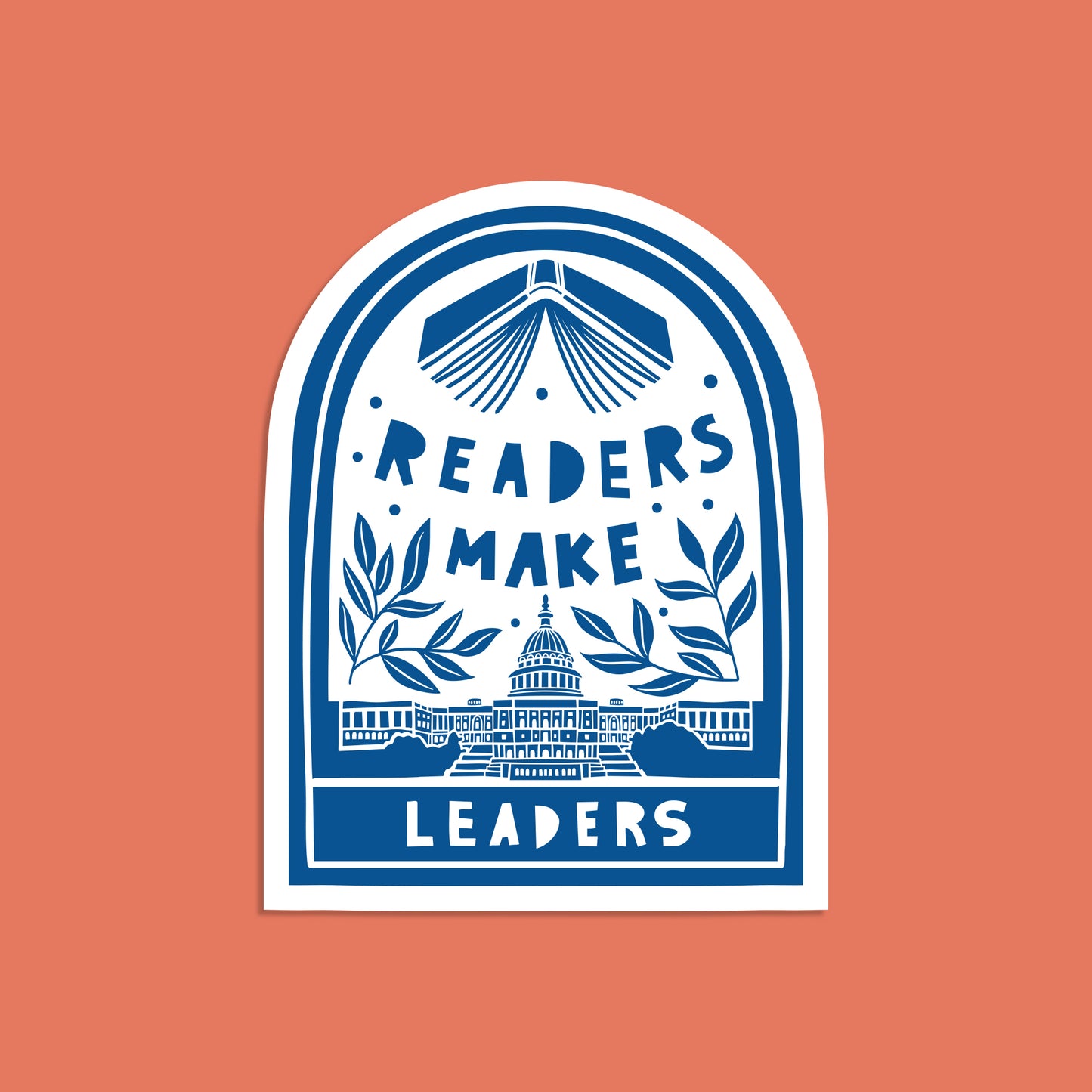 Pack of 10 - Activist Sticker - Readers make Leaders