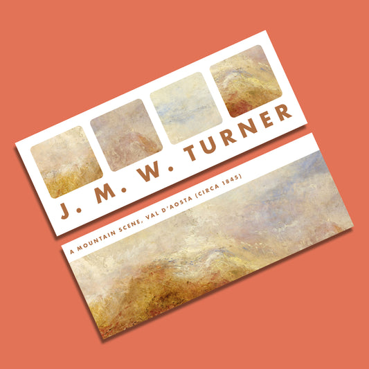 Pack of 10 Turner Bookmarks – A Mountain Scene, Val d’Aosta