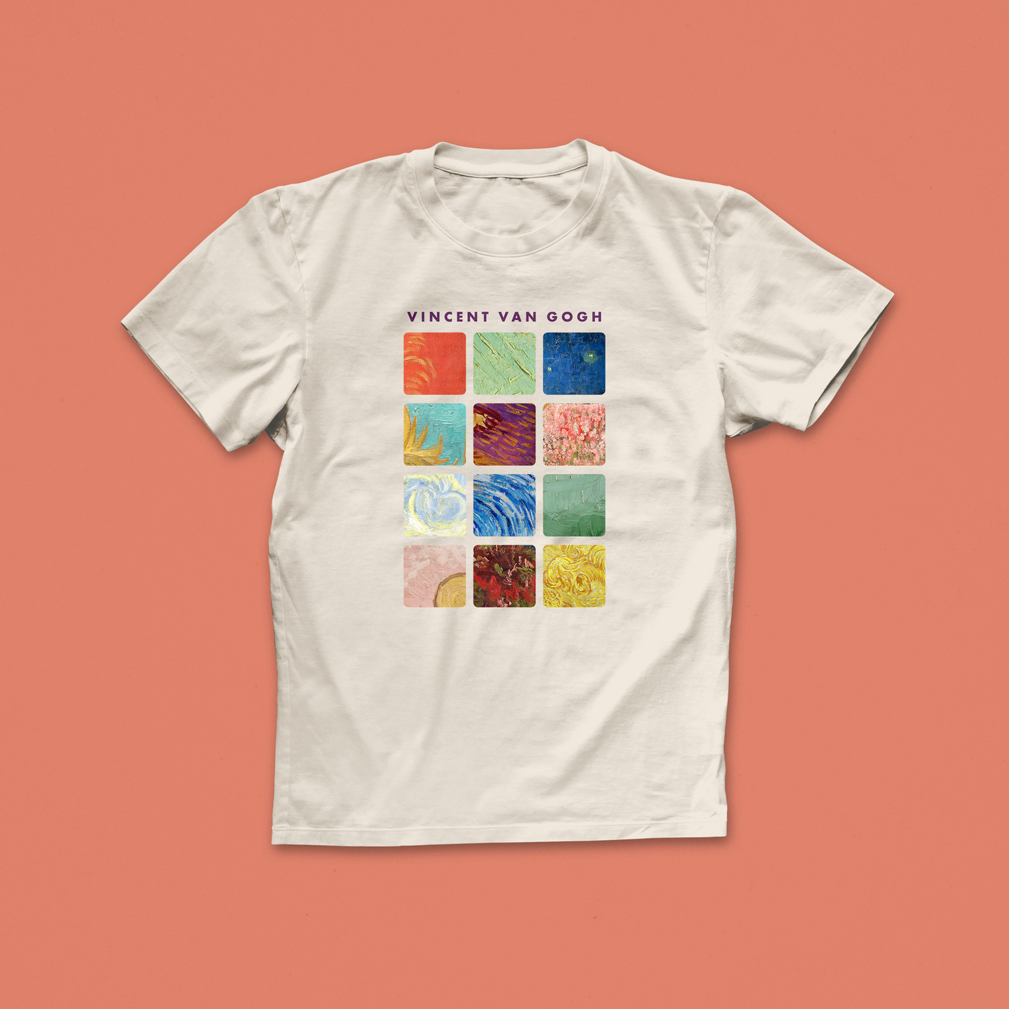 Pack of 12 - Van Gogh Design T-shirt