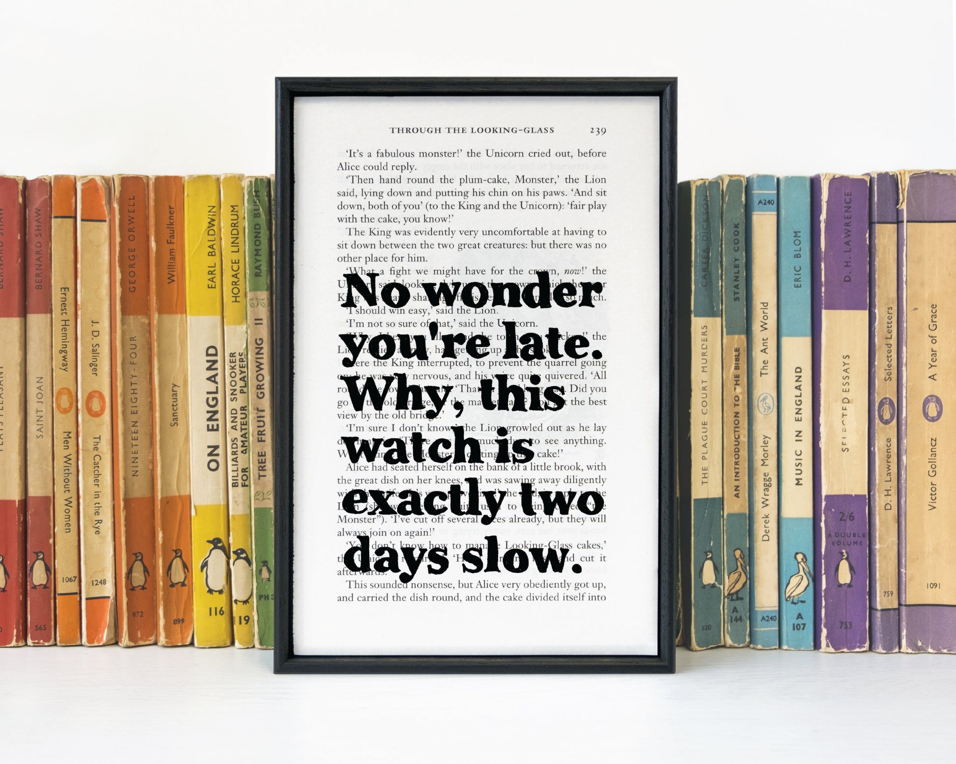 Alice in Wonderland - No Wonder You're Late - Book Page - BOOK 29