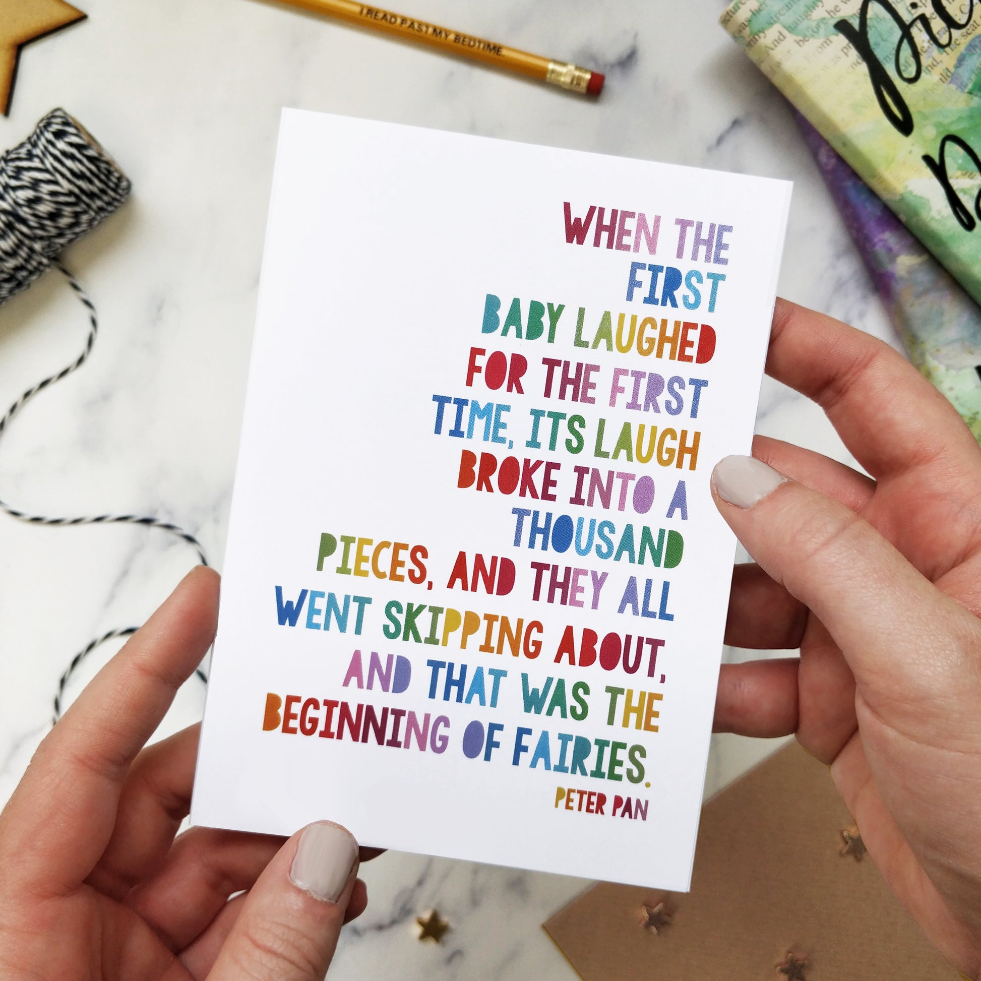 Rainbow New Baby 'Beginning Of Fairies' Card - 352