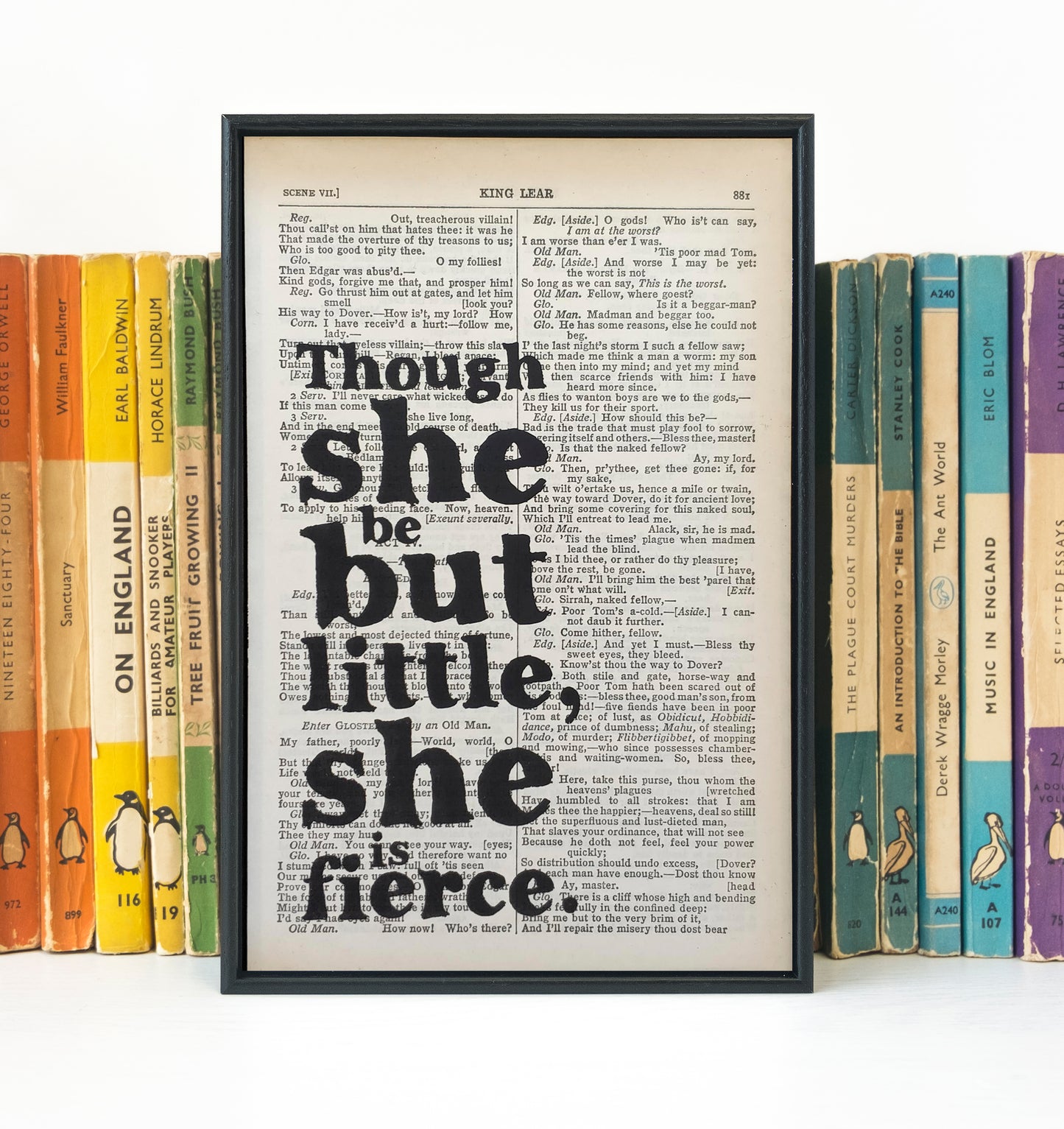 Shakespeare - Though She Be But Little, She Is Fierce - Book Page