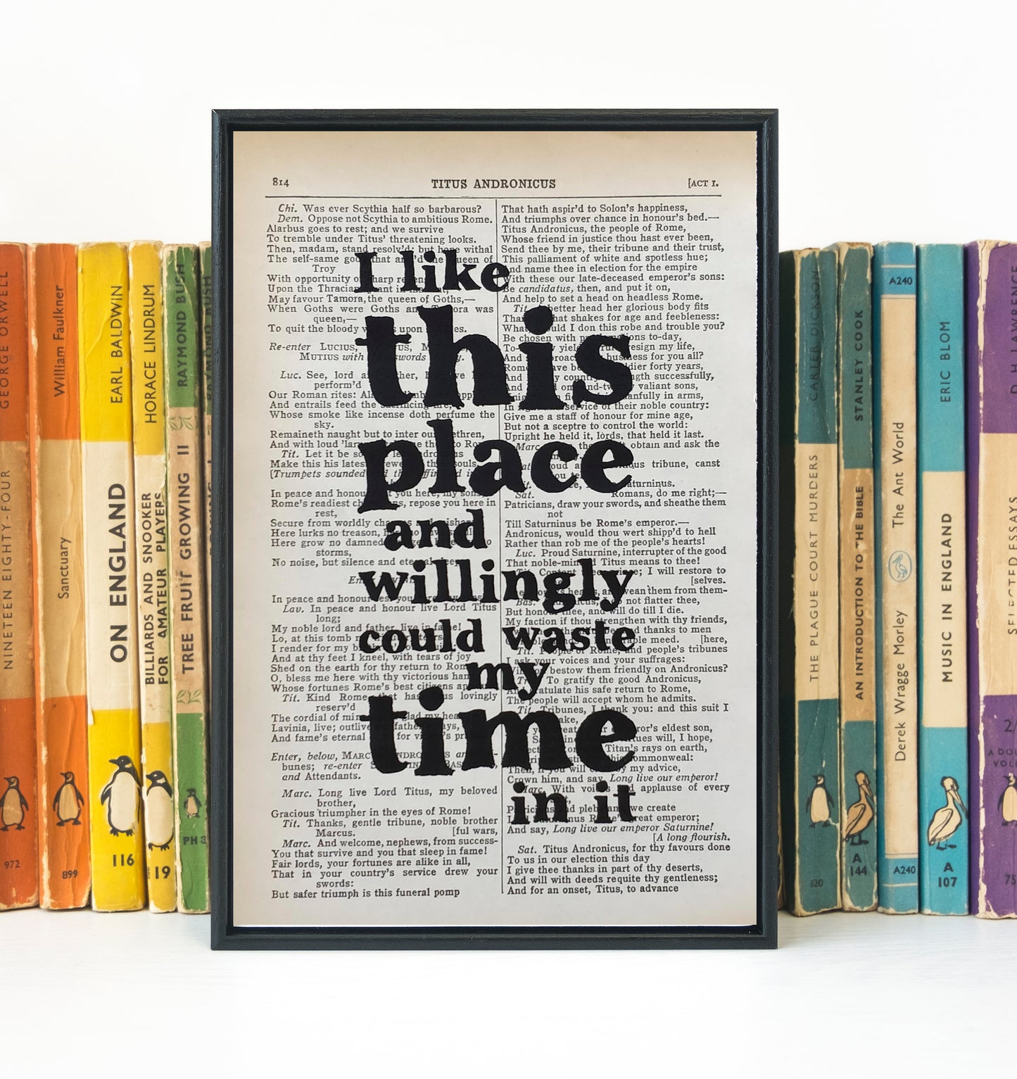 Shakespeare - I Like This Place - Book Page