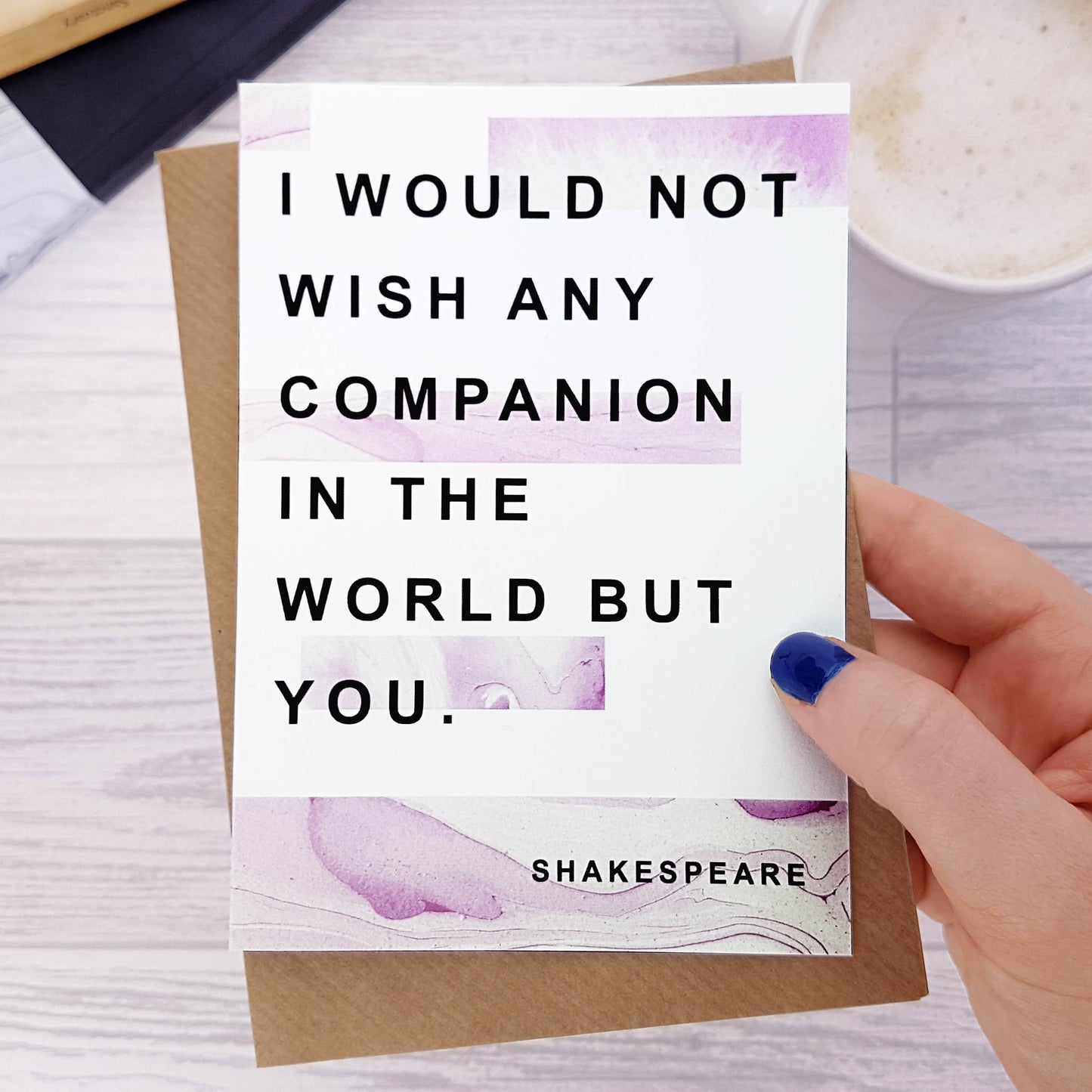 Greeting card - Literary Marble Anniversary - Companion - Shakespeare - 303