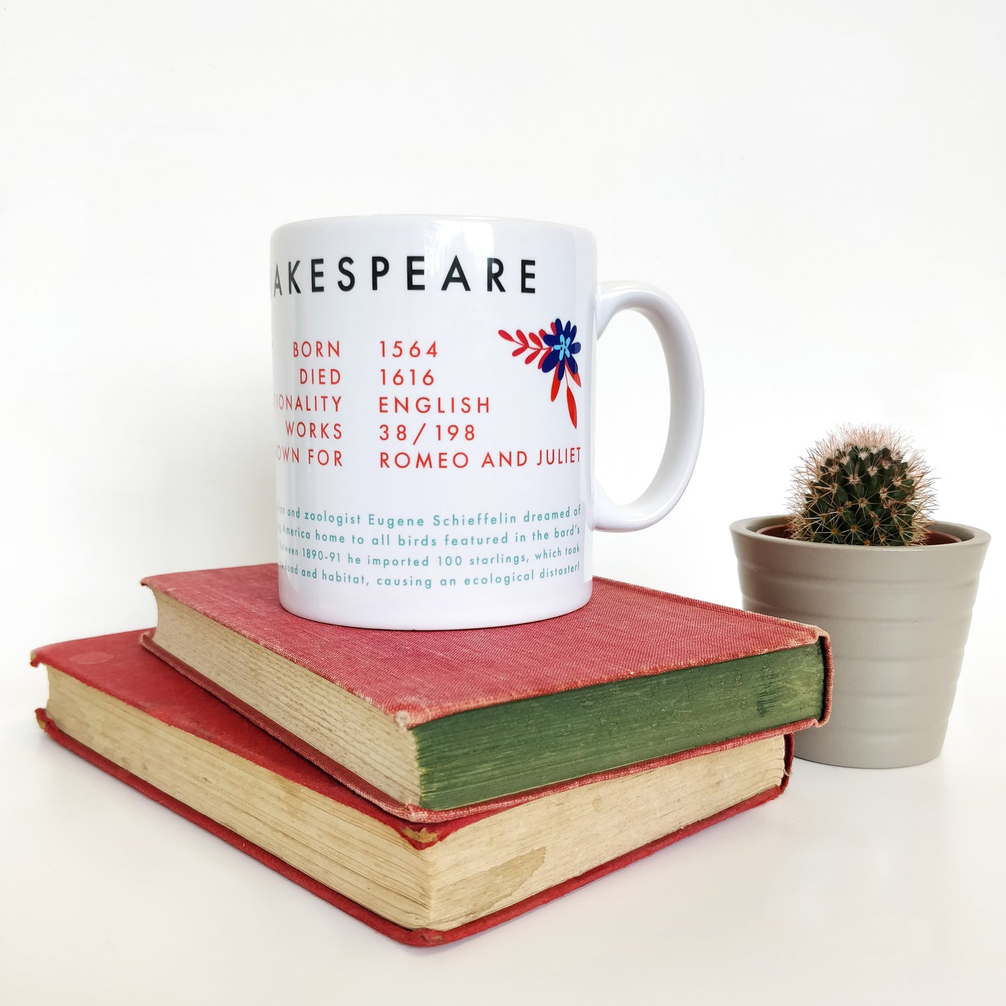 Pack of 6 - Author Mug - William Shakespeare