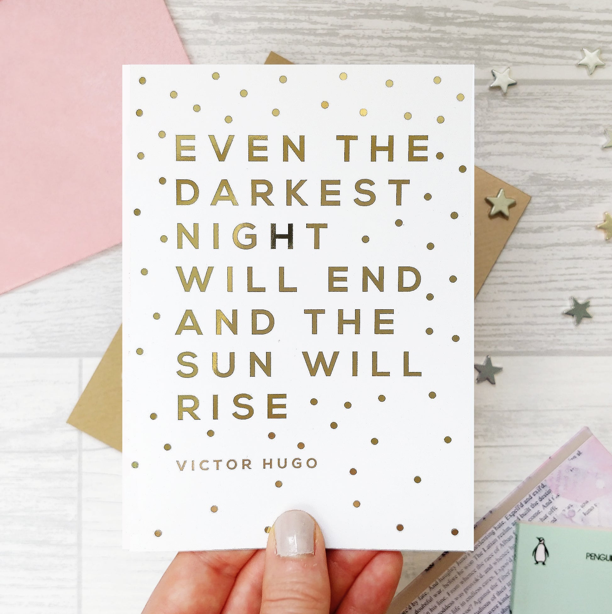 Greeting card - The Darkest Night - Foil Card - 329