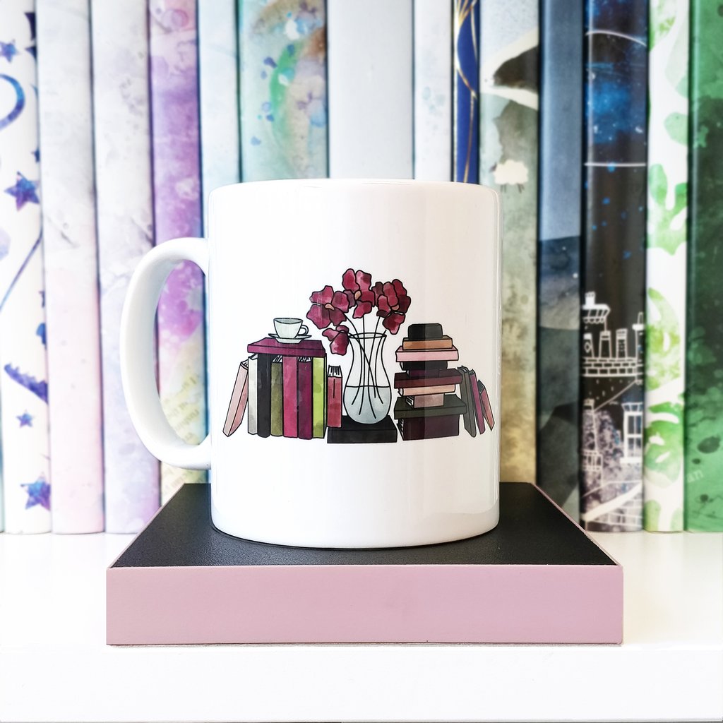 Pack of 6 - Funny 'Too Many Books' Relatable Mug