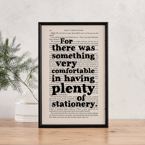Charles Dickens - Something Very Comfortable In Having Plenty Of Stationery - Book Page