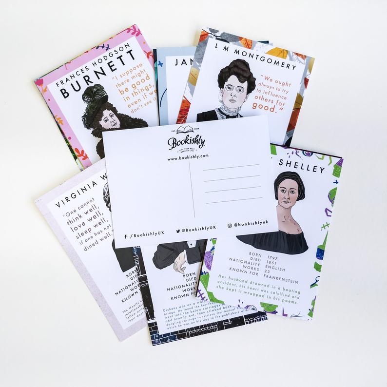 Classic Literature Authors - 12 Postcard Set