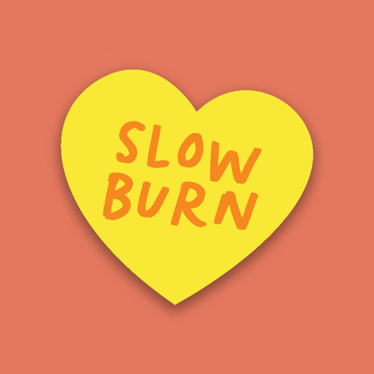 Pack of 10 - Bookish Sticker - Slow Burn