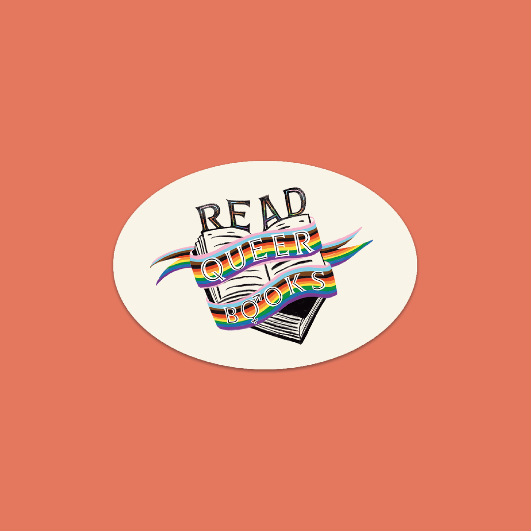 Pack of 10 - 'Read Queer Books' Vinyl Laptop Sticker - LGBTQ