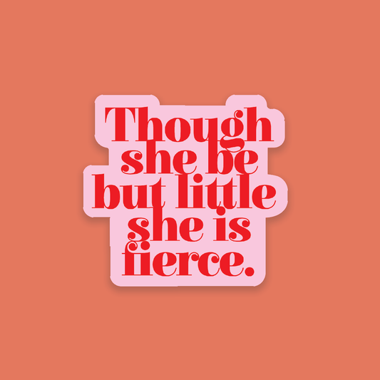 Pack of 10 - Feminist Quote Sticker - Shakespeare