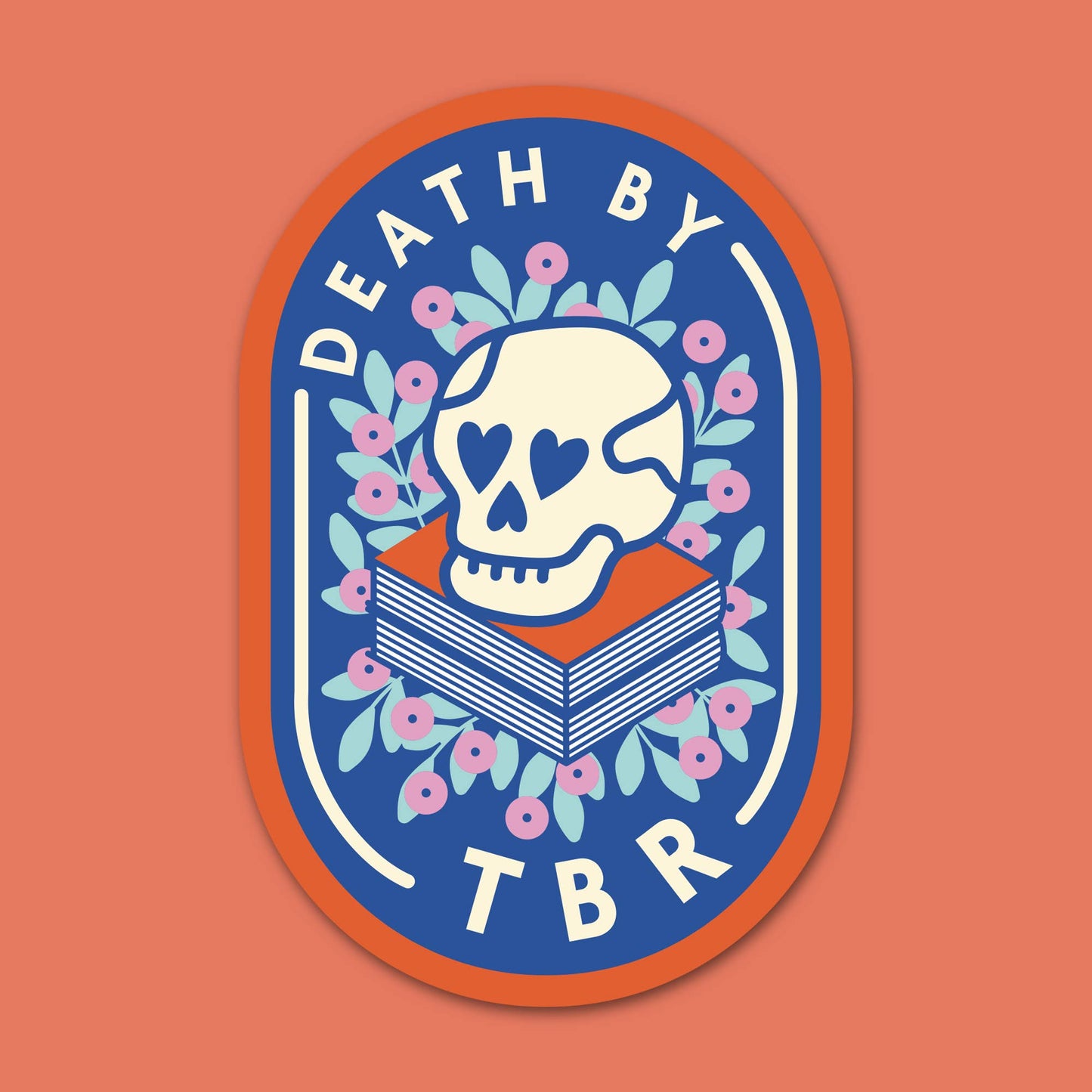 Pack of 10 - Bookish Sticker - Death by TBR