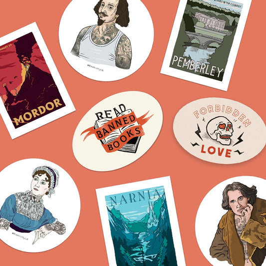 Pack of 50 - Bookish Sticker Pack - Standard