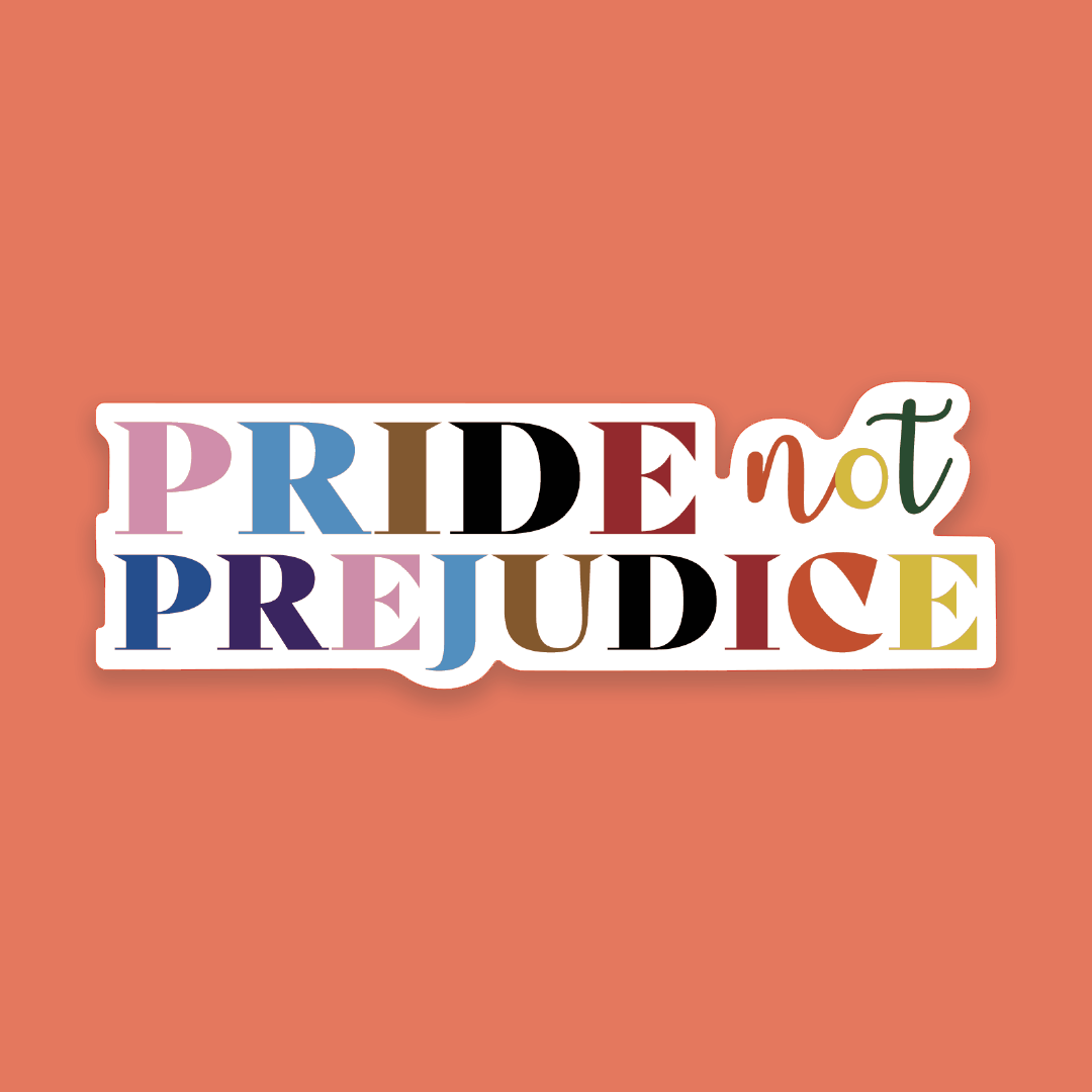 Pack of 10 - Bookish Pride Sticker - Pride not Prejudice