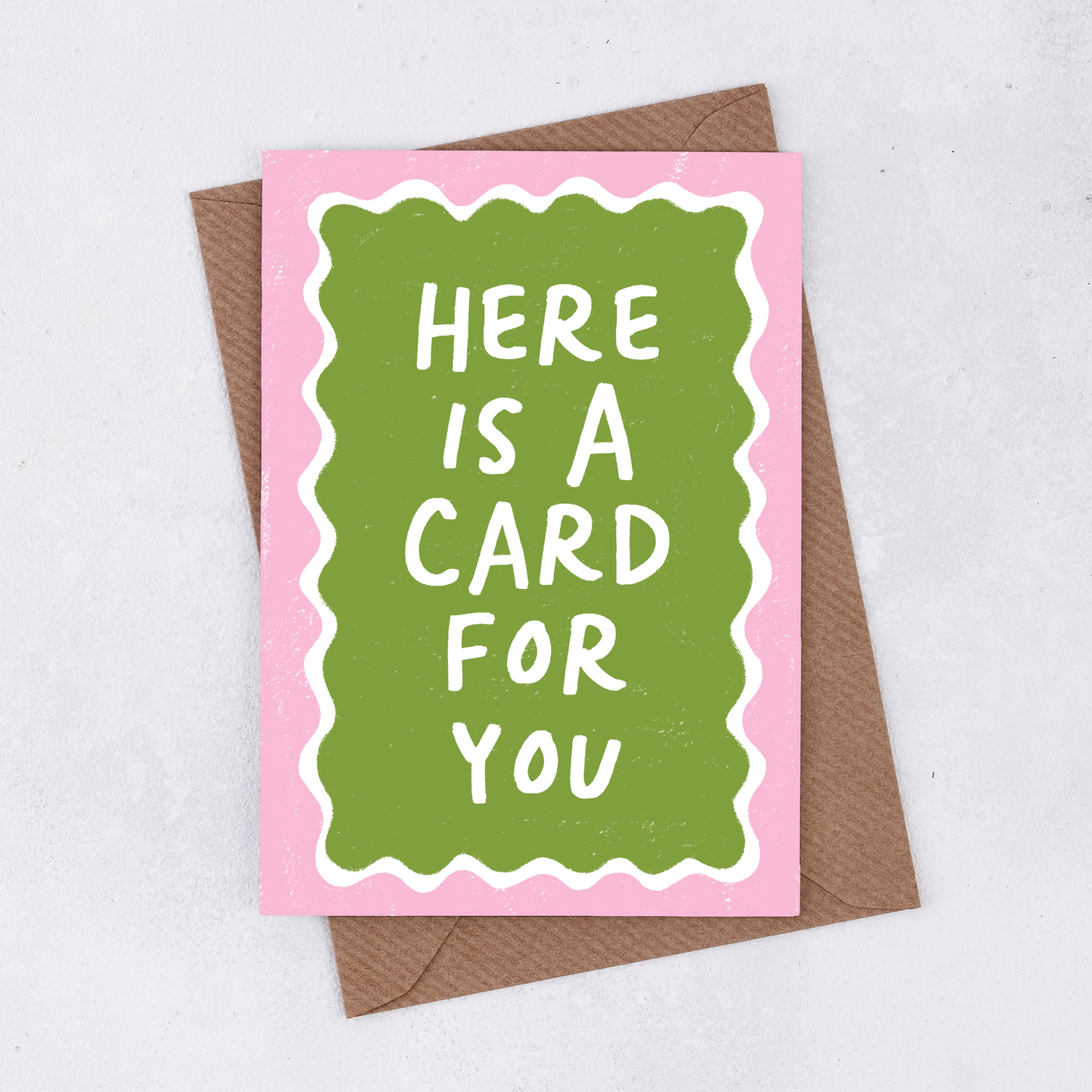 Pack of 6 - 'Here is a card for you' Greetings Card