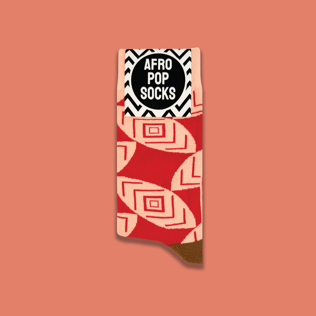 Afropop Socks | Masai Pink - PACK OF 3