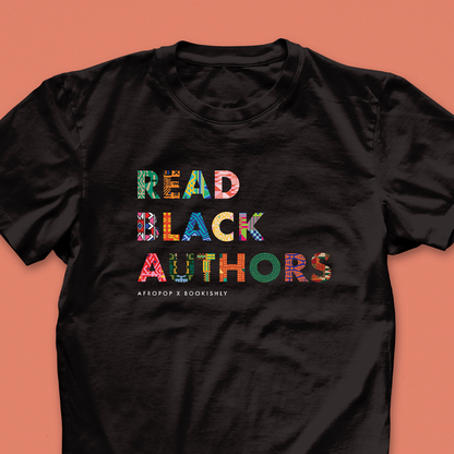 Pack of 12 - Read Black Authors T-Shirt - Black - Afropop X Bookishly