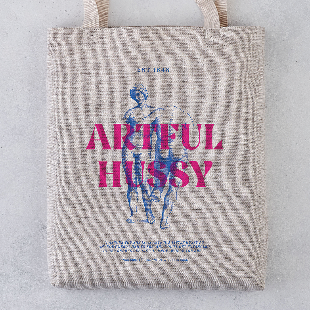 Pack of 4 - Tote Bag - Artful Hussy - ANNE BRONTË