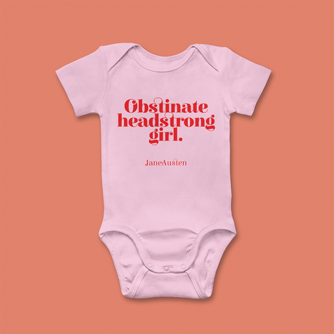 Pack of 12 - Obstinate Headstrong Girl Babygrow