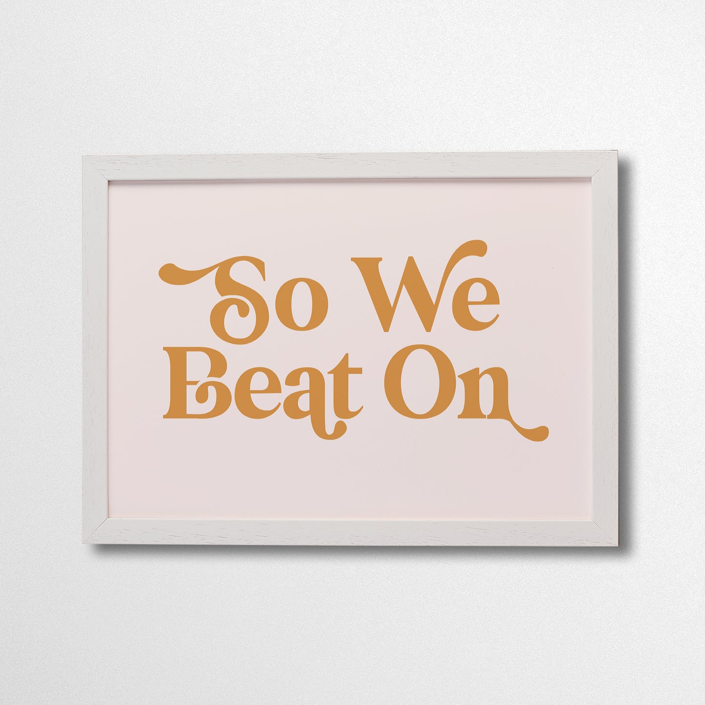 Pack of 2 - So We Beat On Retro Art Print