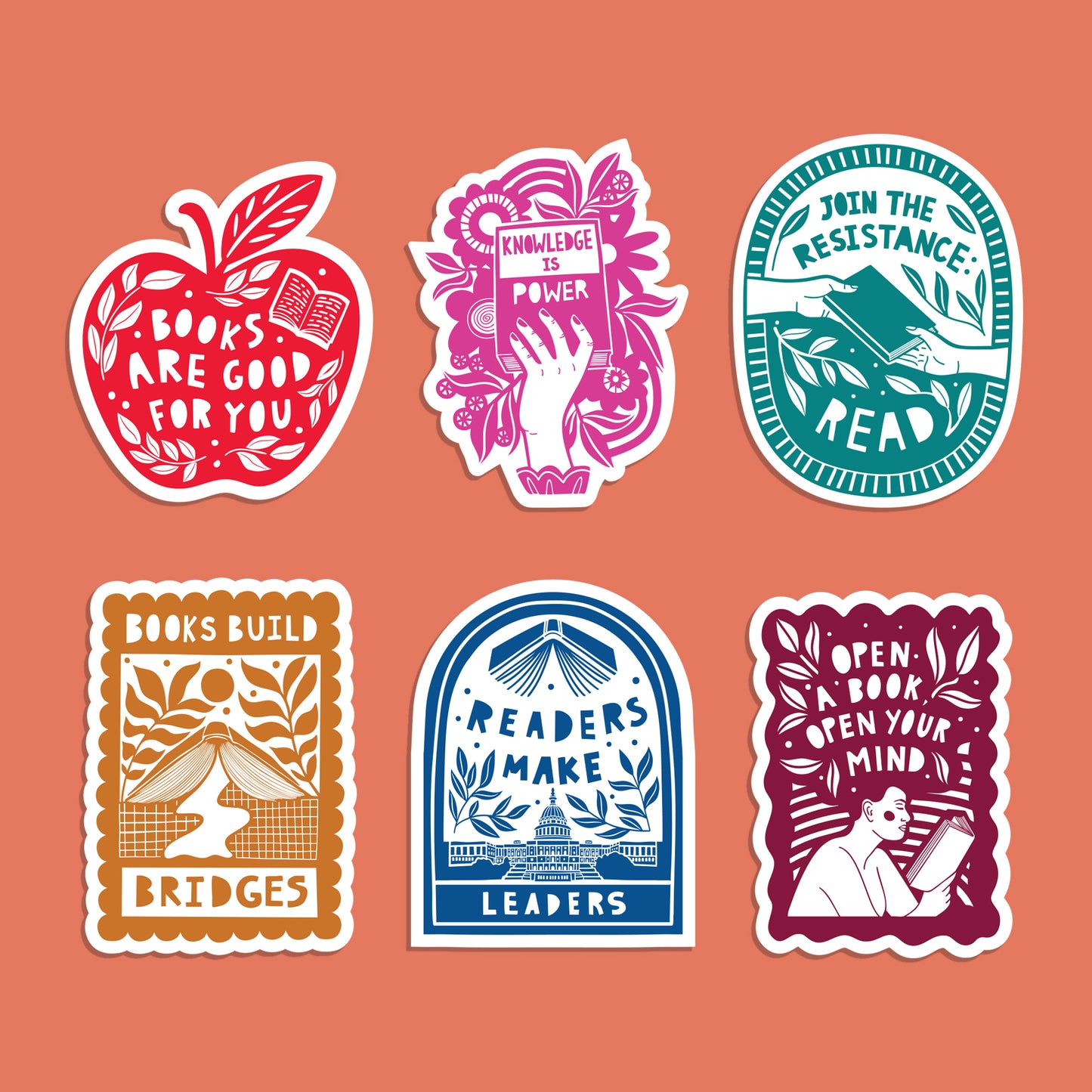 Pack of 10 - Activist Sticker - Knowledge is Power
