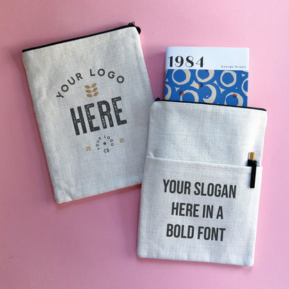 Pack of 3 - Book Sleeve - Custom Logo - Bookishly Wholesale